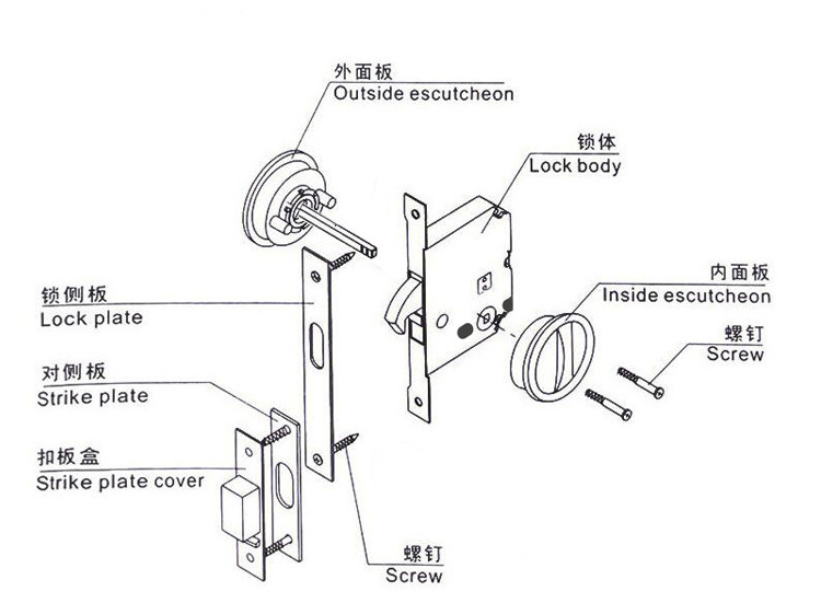 快猫在线免费观看快猫成人网站RSL-602ET 移门拉门方形锁（带锁体钥匙）